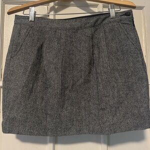 Old Navy Gray Tweed Mini Skirt